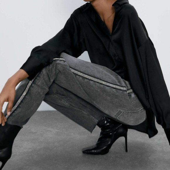 Zara Z1975 Mom Zara Mom Slim Fit NWT Zara Z1975 Mom Fit Black Wash